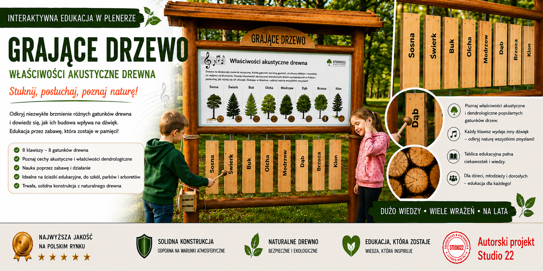 Grające Drzewo/ Akustyczne Właściwości Drewna