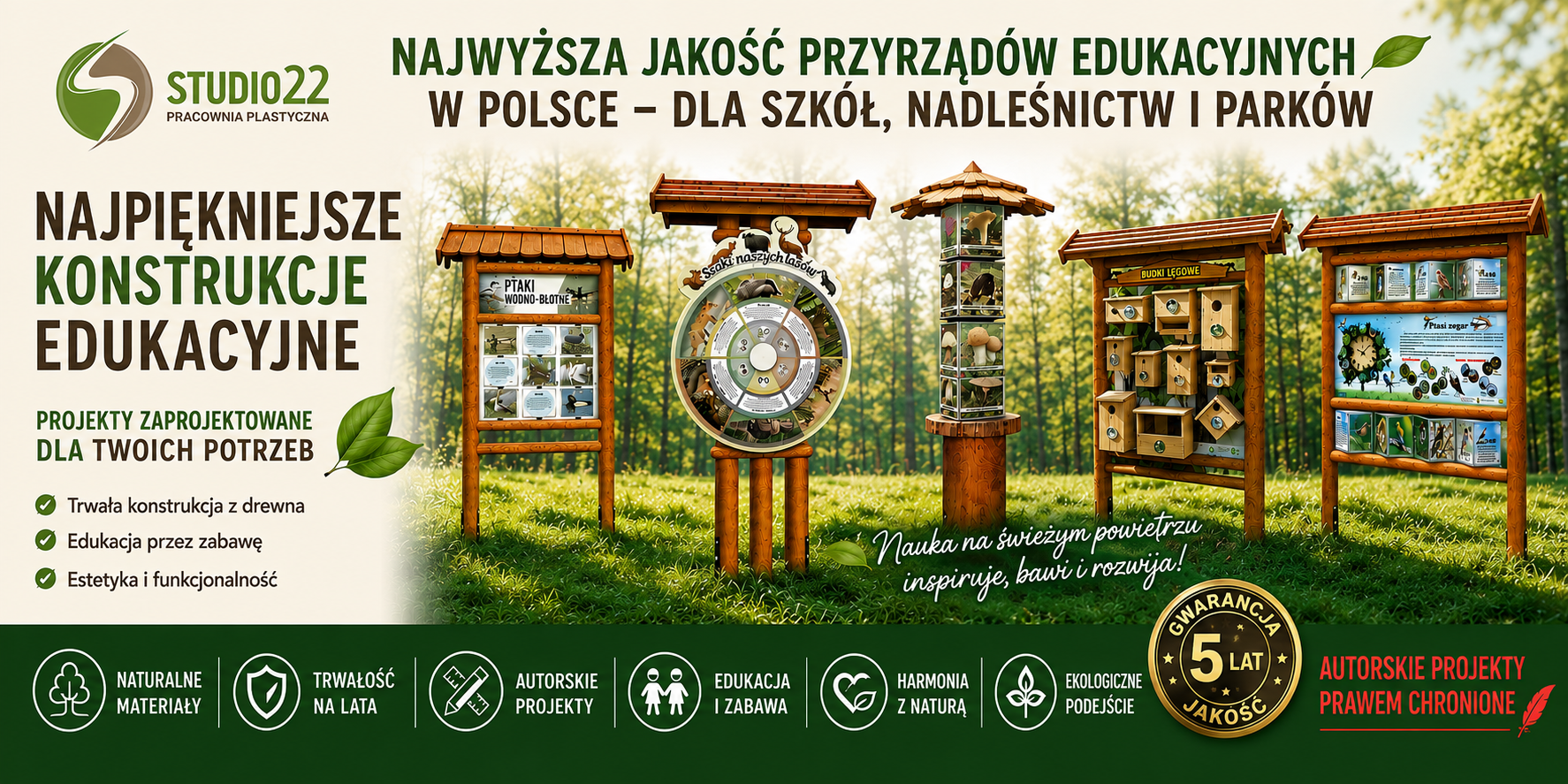 Przyrządy edukacyjne - drewniane