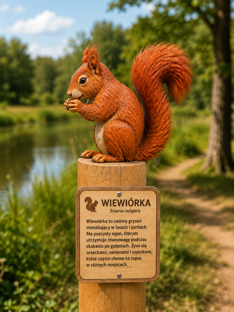 RZEŹBA EDUKACYJNA – Wiewiórka pospolita