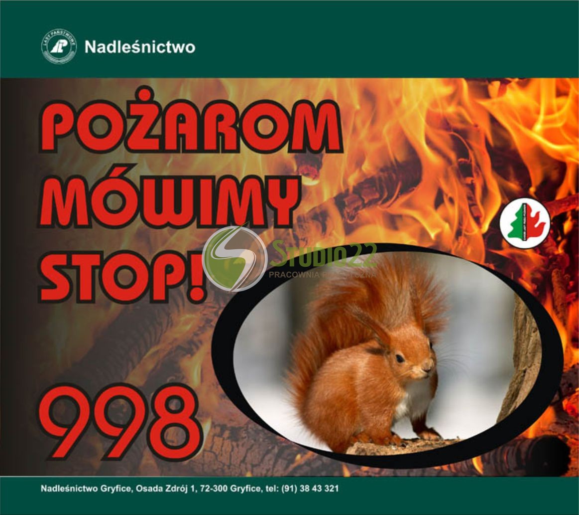 Tablica przeciwpożarowa - Pożarom mówimy STOP!