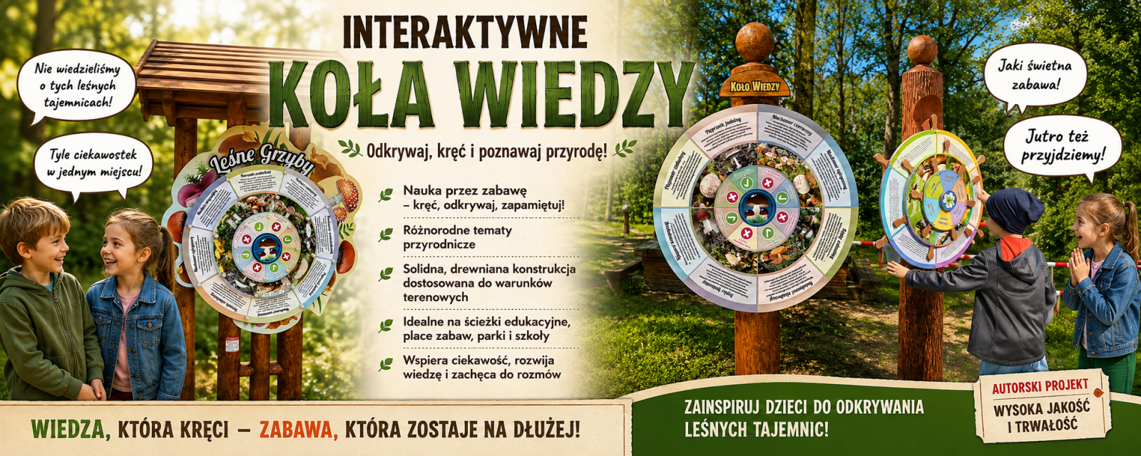 Koła zadaszone na 3 palach