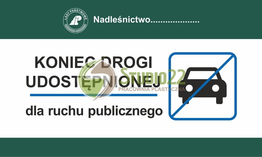 Koniec drogi - dla ruchu publicznego