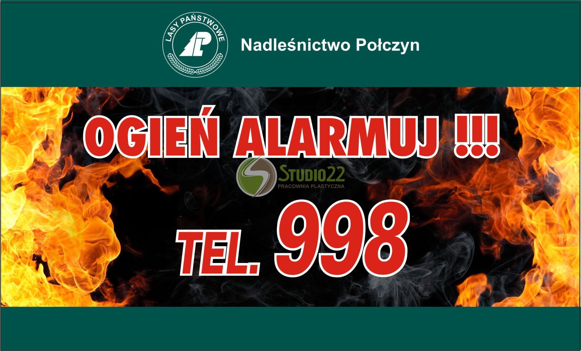 Tablica przeciwpożarowa - Ogień alarmuj