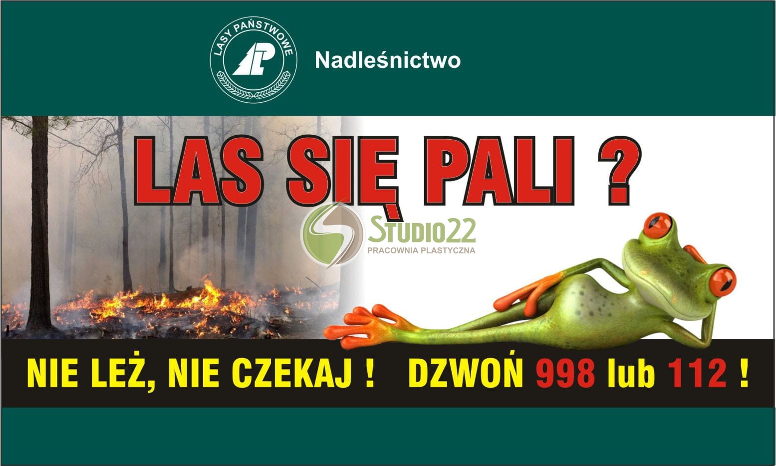 Tablica przeciwpożarowa - Las się pali?