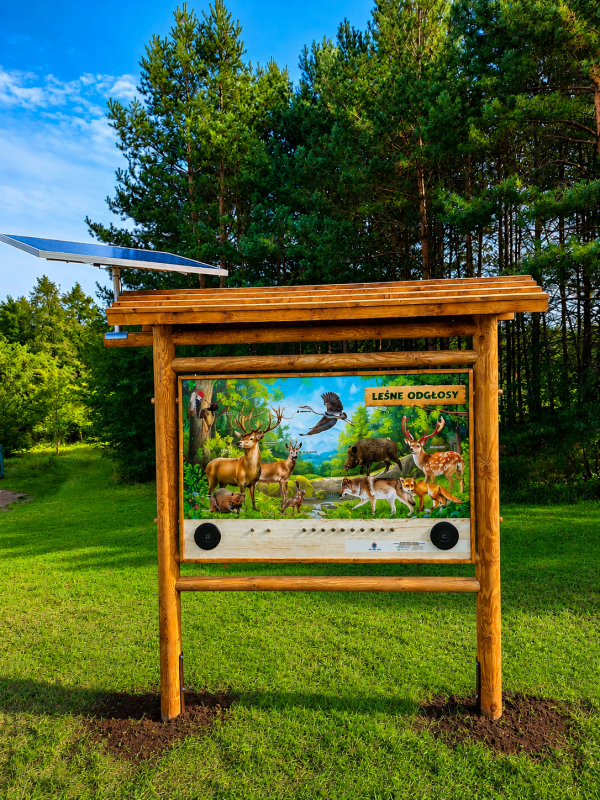 TABLICA DŹWIĘKOWA/ ŚPIEWAJĄCA /PTASIE RADIO (z panelem solarnym)