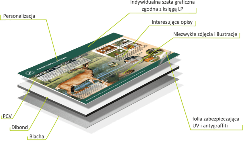 Gotowa tablica edukacyjna — realizacja Studio22